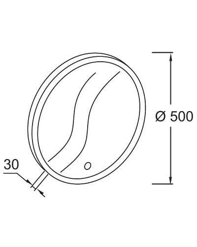 Зеркало Jacob Delafon 50 EB1426-NF с подсветкой с ИК-сенсором