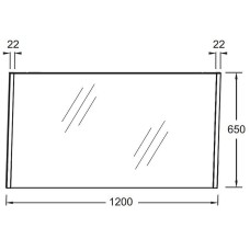 Зеркало Jacob Delafon Sherwood 120 EB1838RU-P6 Натуральный дуб