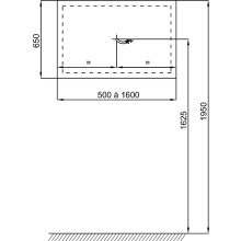 Зеркало Jacob Delafon Replique 70 EB1471-NF с подсветкой с инфракрасным выключателем с функцией антипар