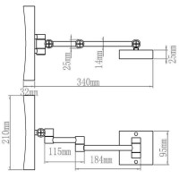Косметическое зеркало с LED подсветкой Aquanet 1802D