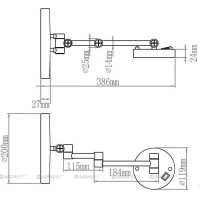Косметическое зеркало с LED подсветкой Aquanet 1806D