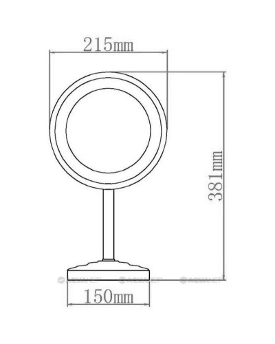 Косметическое зеркало с LED подсветкой Aquanet  2209D