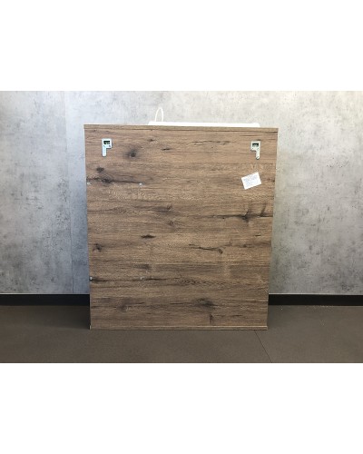 Зеркало со шкафом Comforty Марио 75 00-00004159 с подсветкой Дуб темный