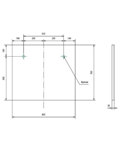 Зеркало Velvex Klaufs 80 zkKLA.80-14 с подсветкой и с сенсорным выключателем