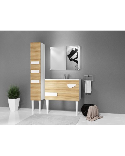 Зеркало Marka One Eco 100 У72595 с подсветкой Холодный свет 300 LED