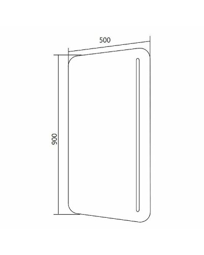 Зеркало 1MarKa Tera 50 У83227 с подсветкой с сенсорным выключателем