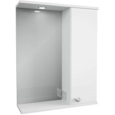 Зеркало со шкафом 1MarKa Story 58 R У99310 с подсветкой Белый глянец