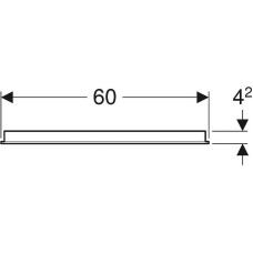 Зеркало Geberit Option 60 500.586.00.1 с подсветкой с механическим выключателем