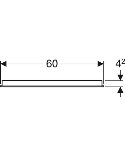 Зеркало Geberit Option 60 500.586.00.1 с подсветкой с механическим выключателем