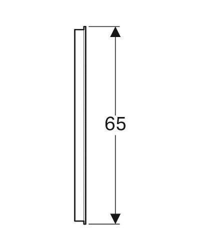 Зеркало Geberit Option 60 500.586.00.1 с подсветкой с механическим выключателем