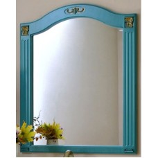 Зеркало 83х92,5 см аквамарин золотая патина Atoll Венеция