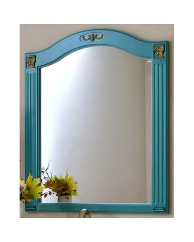 Зеркало 83х92,5 см аквамарин золотая патина Atoll Венеция