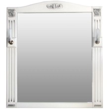 Зеркало 83х92,5 см слоновая кость серебряная патина Atoll Венеция