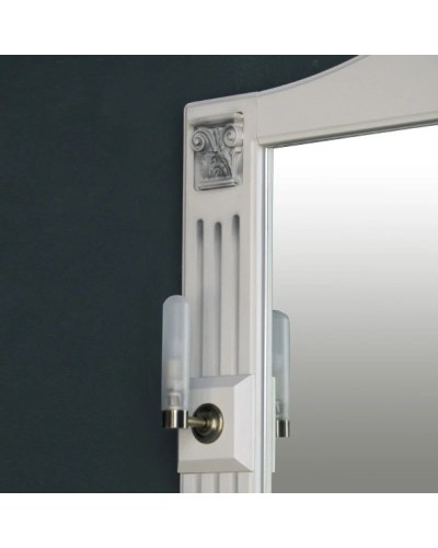 Зеркало 83х92,5 см белый черная патина Atoll Венеция