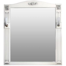 Зеркало 83х92,5 см белый черная патина Atoll Венеция