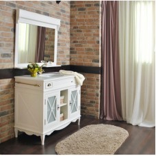 Зеркало 110х87,6 см белый матовый Atoll Марсель NEW