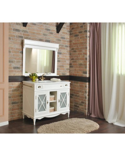 Зеркало 110х87,6 см белый матовый Atoll Марсель NEW