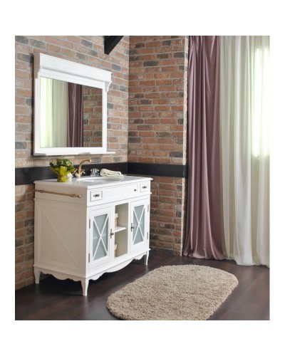 Зеркало 110х87,6 см белый матовый Atoll Марсель NEW