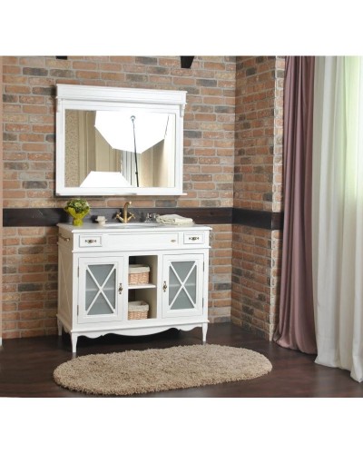 Зеркало 110х87,6 см белый матовый Atoll Марсель NEW