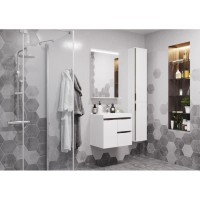 Зеркало 60х85 см белый глянец Акватон Рене 1A222302NR010