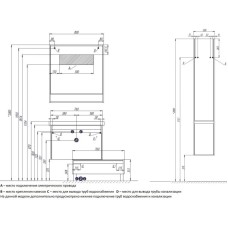 Зеркало белый глянец/таксония темная 80х85 см Акватон Капри 1A230402KPDB0