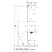 Зеркало 45,9х81,9 см белый глянец/джарра Акватон Бэлла 1A221702BBAZ0