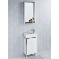 Зеркало 45,9х81,9 см белый глянец/джарра Акватон Бэлла 1A221702BBAZ0