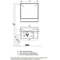 Зеркало 83,4х86,9 см белый глянец Акватон Инди 1A188502ND010