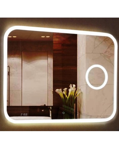 СТАЙЛ "B 135" Зеркало 1000*700 с увеличительным зеркалом, часами