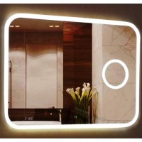 СТАЙЛ "B 135" Зеркало 1200*800 с увеличительным зеркалом, часами