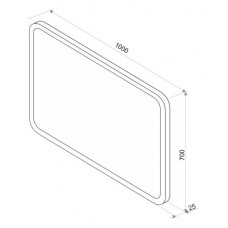 СТАЙЛ D1 зеркало 1000*700