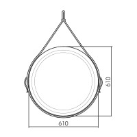Зеркало Creto Afrodite 61 19-D610A с подсветкой с сенсорным выключателем