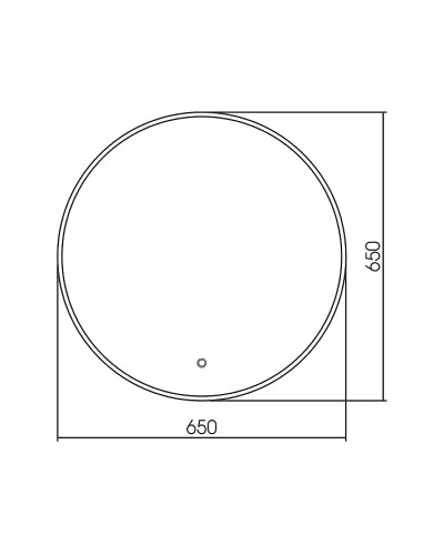 Зеркало Creto Bella 65 20-D650B с подсветкой с сенсорным выключателем