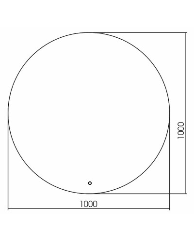 Зеркало Creto Elegante 100 21-D1000E с подсветкой с сенсорным выключателем