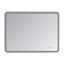 СТАЙЛ D13  Зеркало 800*600 с часами