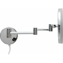 Косметическое зеркало Aquanet 1806D 204512 с подсветкой с увеличением Хром