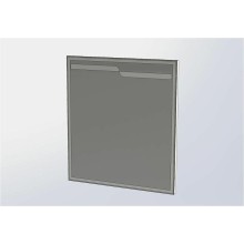 Зеркало Aquanet Модена 85 196966 с подсветкой Белое