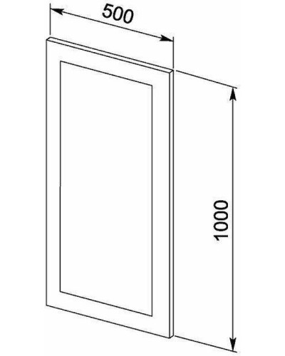Зеркало Aquanet Нота 50 159095 с подсветкой Белое