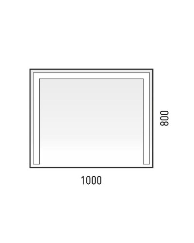 Зеркало Corozo Алано 100 SD-00001023 с подсветкой с сенсорным выключателем