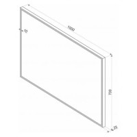 СТАЙЛ S1 Зеркало 1000*700