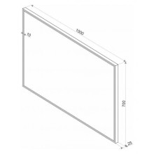 СТАЙЛ S1 Зеркало 1000*700