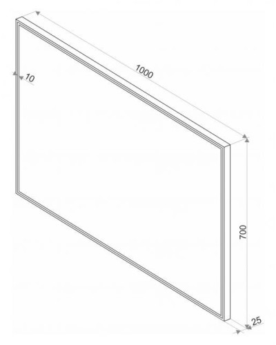 СТАЙЛ S1 Зеркало 1000*700