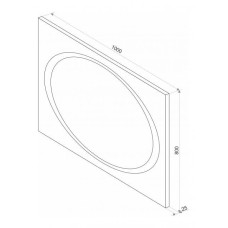 СТАЙЛ X1 Зеркало 1000*800