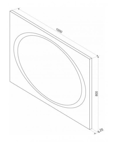 СТАЙЛ X1 Зеркало 1000*800