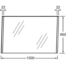 Зеркало Jacob Delafon Sherwood 100 EB1837RU-P6 Натуральный дуб