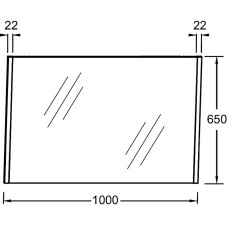 Зеркало Jacob Delafon Sherwood 100 EB1837RU-P6 Натуральный дуб