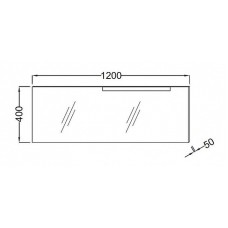 Зеркало Jacob Delafon Stillness 120 EB2008-NF с подсветкой с подогревом