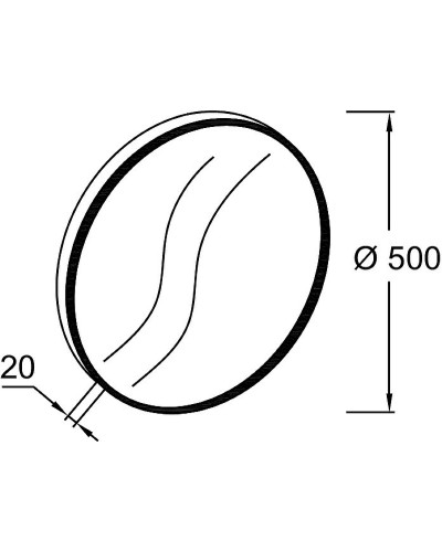 Зеркало Jacob Delafon Odeon Rive Gauche 50 EB1176-CPR Медь