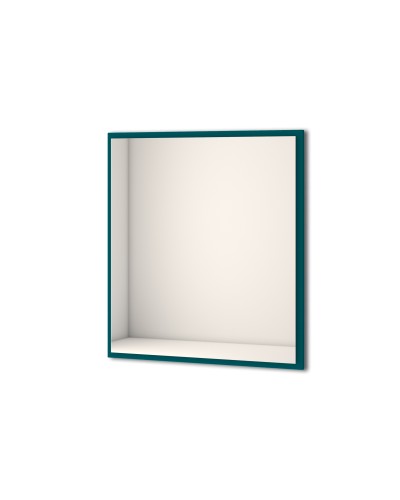 Зеркало со встроенной LED подсветкой, системой Антизапотевания, реверсивное 98x90 CEZARES Blu Petrolio 45048