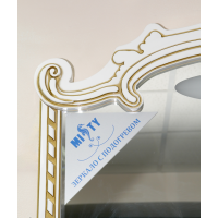 Элис - 80 Зеркало белая.патина/стекло